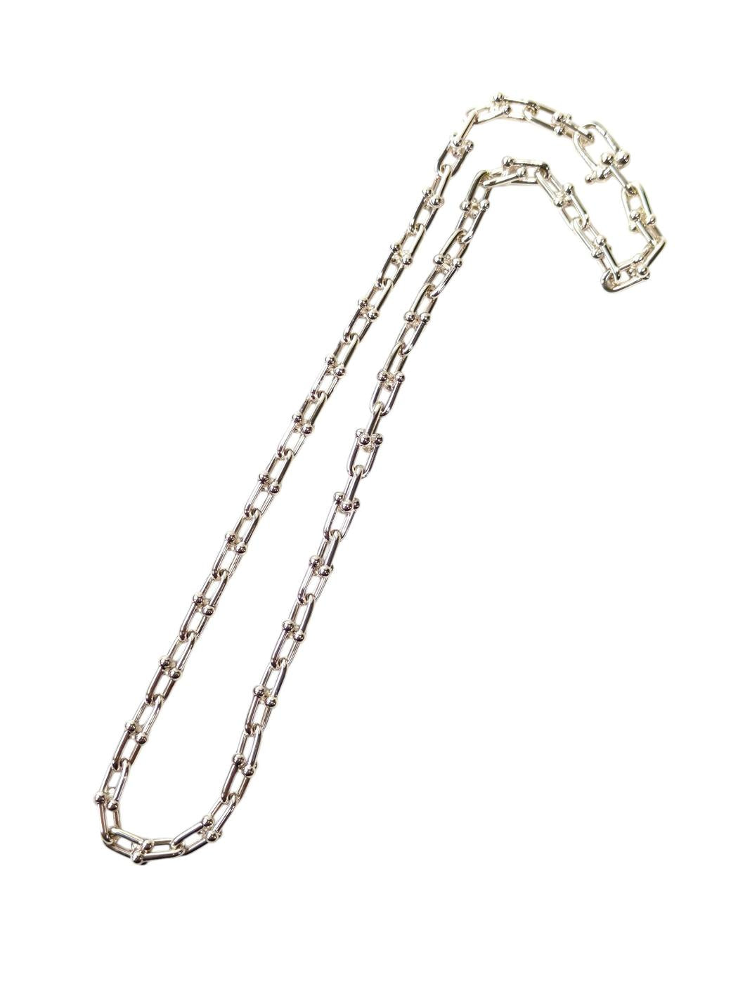 Tiffany & Co. HardWear 小号链环项链，925银/42.91g，银色，管理编号：11806