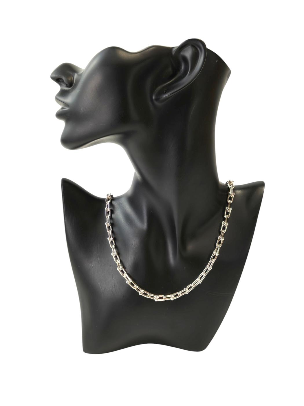 Tiffany & Co. HardWear 小号链环项链，925银/42.91g，银色，管理编号：11806