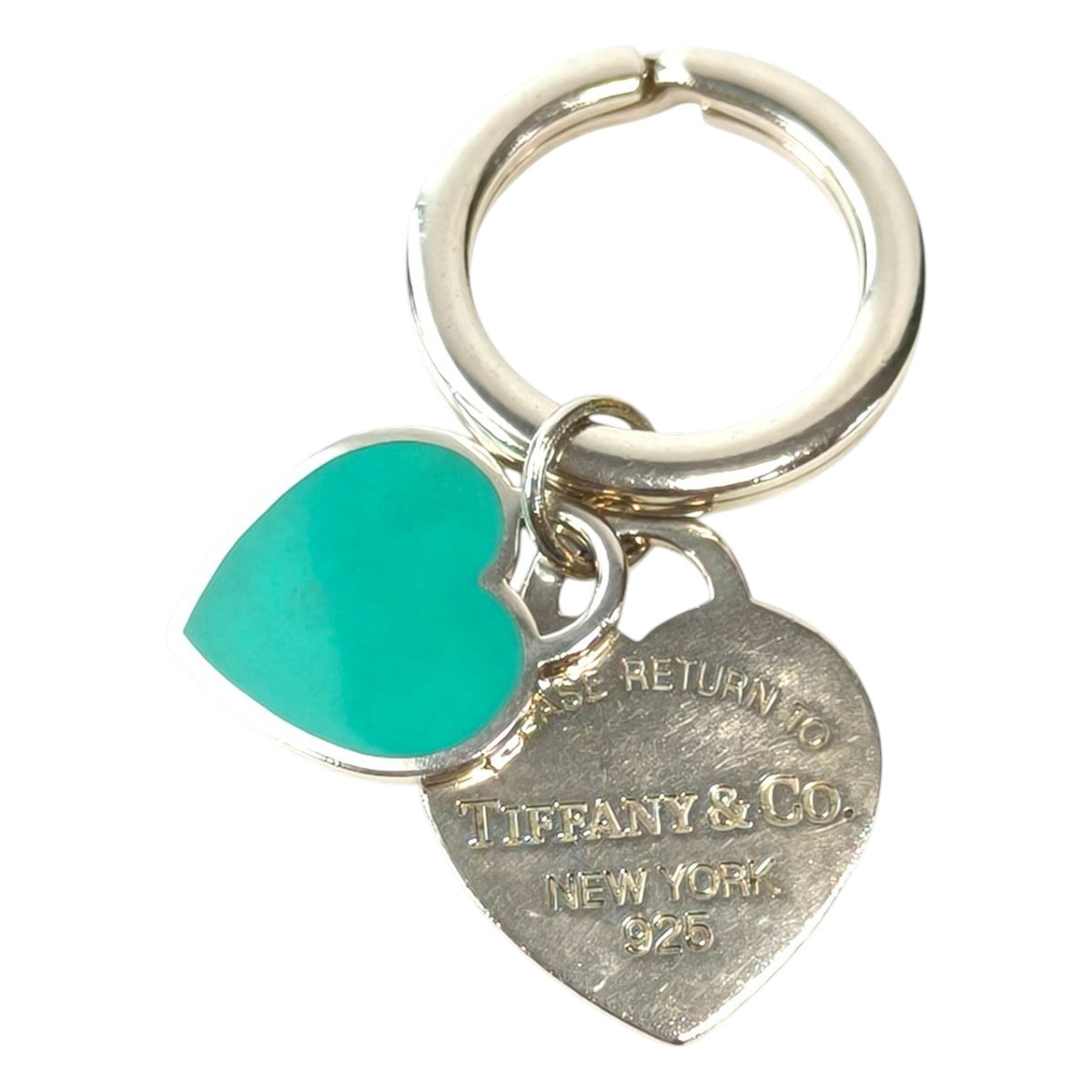Tiffany ＆ Co リターントゥ ブルーハート キーリングSV925 キーホルダー 銀 管理番号：11807