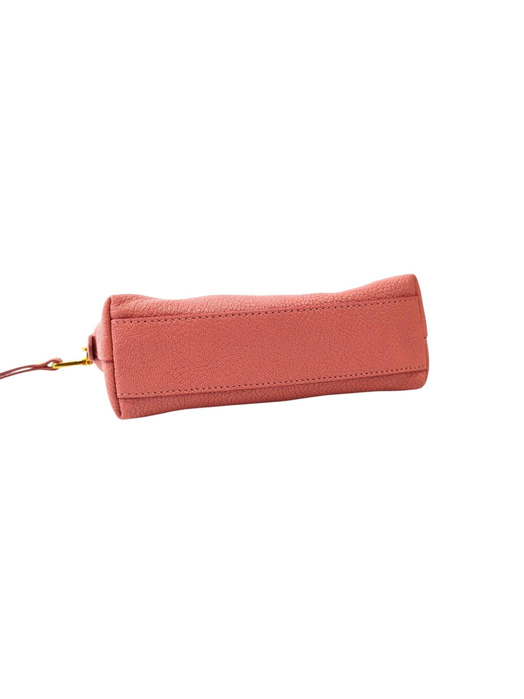 miu miu Madras Orchidea Pouch Pink Goat Leather Italy Made Management Number: 11756