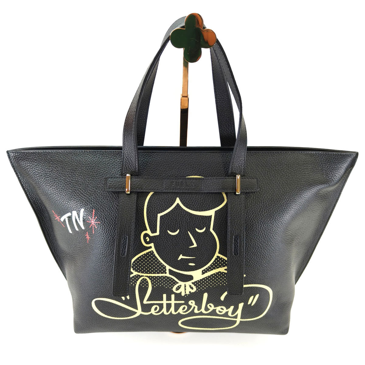 FURLA フルラ Giove ジョベ トートバッグ LETTERBOY レターボーイ 日本限定 ブラック 管理番号：10406
