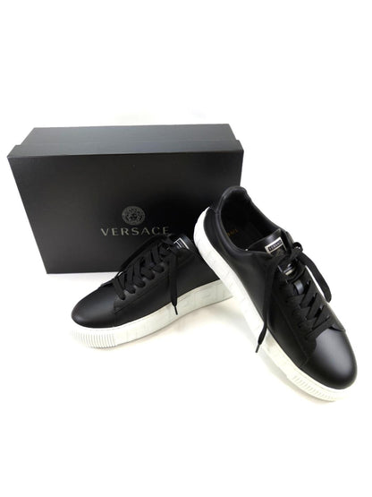 VERSACE ヴェルサーチェ グレカ ローカット スニーカー 43サイズ 28cm ブラック 管理番号：10409