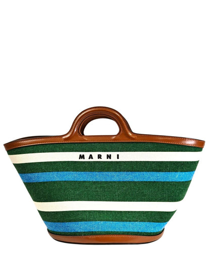 MARNI Marni Tropicalia 2WAY 编织包 绿色系多色 货号：11419