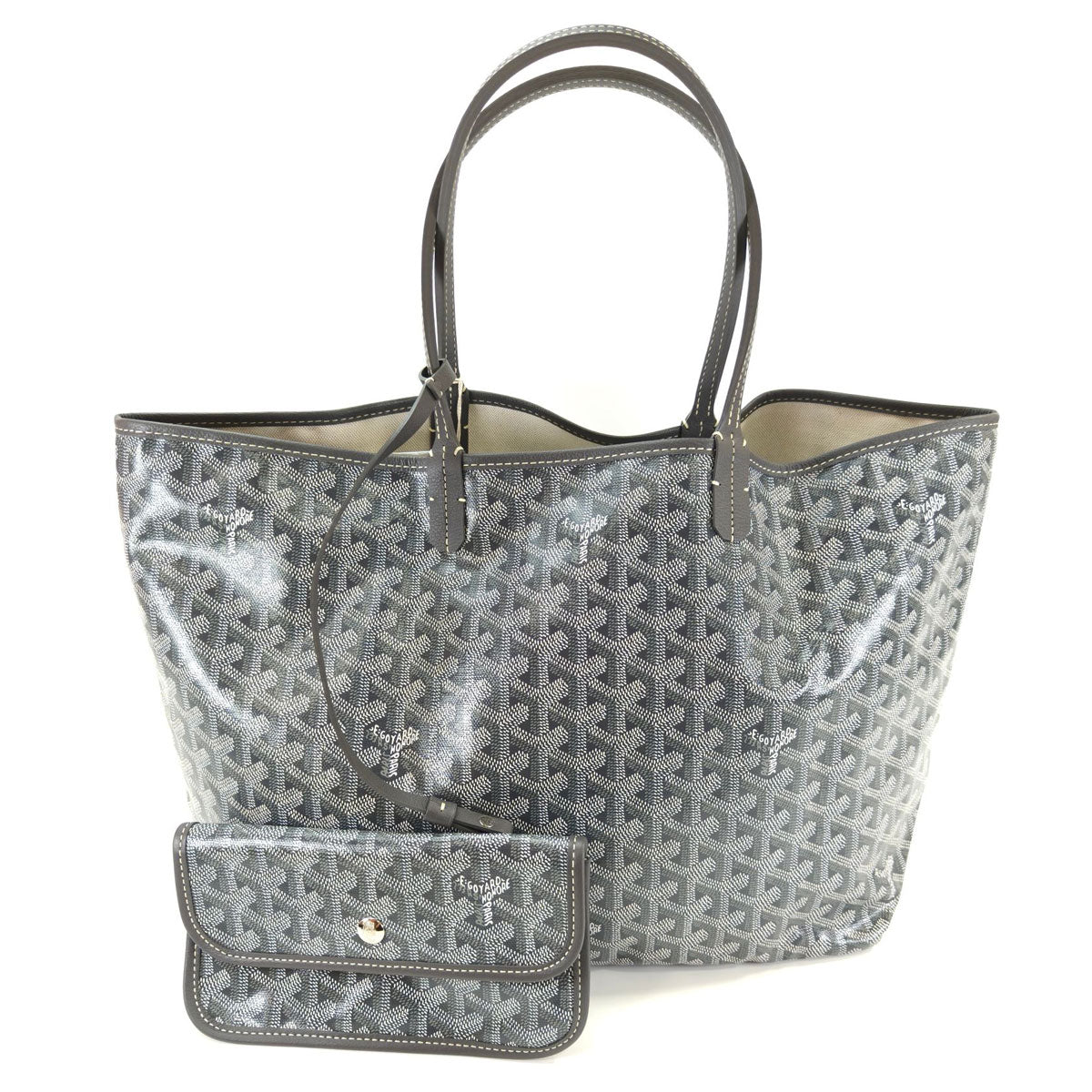 【未使用】GOYARD ゴヤール サンルイ PM トートバッグ グレー 管理番号：10415