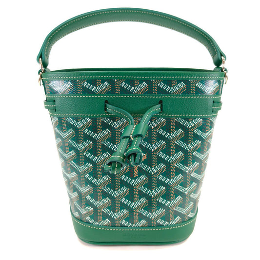 GOYARD Petit Flo迷你包，两用肩包/手提包，绿色，参考编号：10473