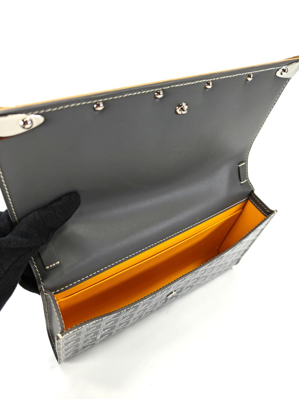 GOYARD 戈雅 蒙特卡洛 PM 两用手拿包 单肩包 灰色 商品编号：11364