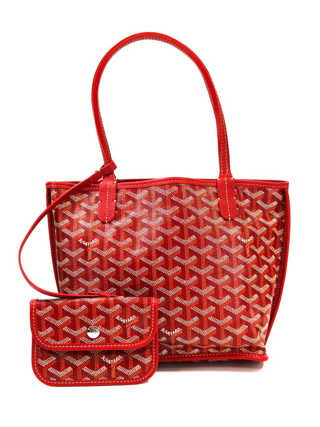 GOYARD ゴヤール ANJOU 安灼丽 托特包 迷你手拿包 红色 管理编号：11487