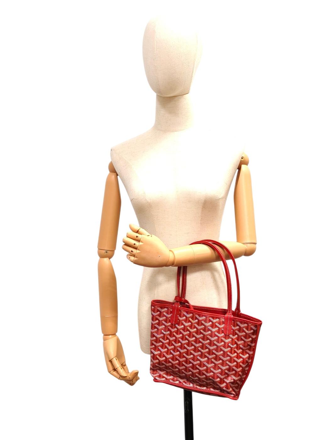 GOYARD ゴヤール ANJOU 安灼丽 托特包 迷你手拿包 红色 管理编号：11487
