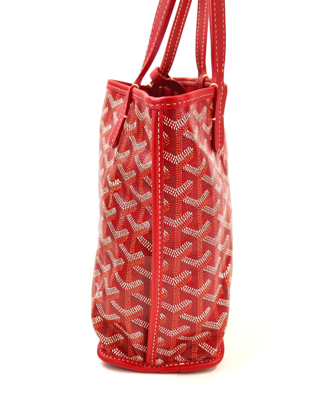 GOYARD ゴヤール ANJOU 安灼丽 托特包 迷你手拿包 红色 管理编号：11487