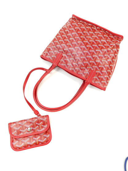 GOYARD ゴヤール ANJOU 安灼丽 托特包 迷你手拿包 红色 管理编号：11487