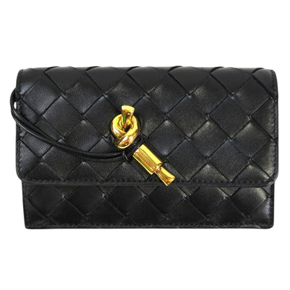 BOTTEGA VENETA Andiamo Zip Card Case Black Model Number: 11639