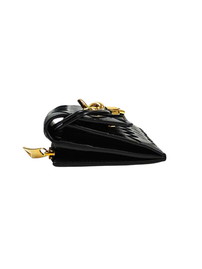 BOTTEGA VENETA Andiamo Zip Card Case Black Model Number: 11639