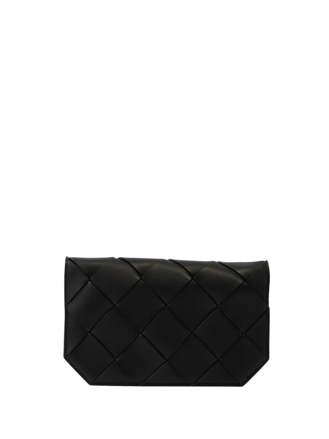 BOTTEGA VENETA カセット マキシイントレチャート ショルダーバッグ 黒 管理番号：11848