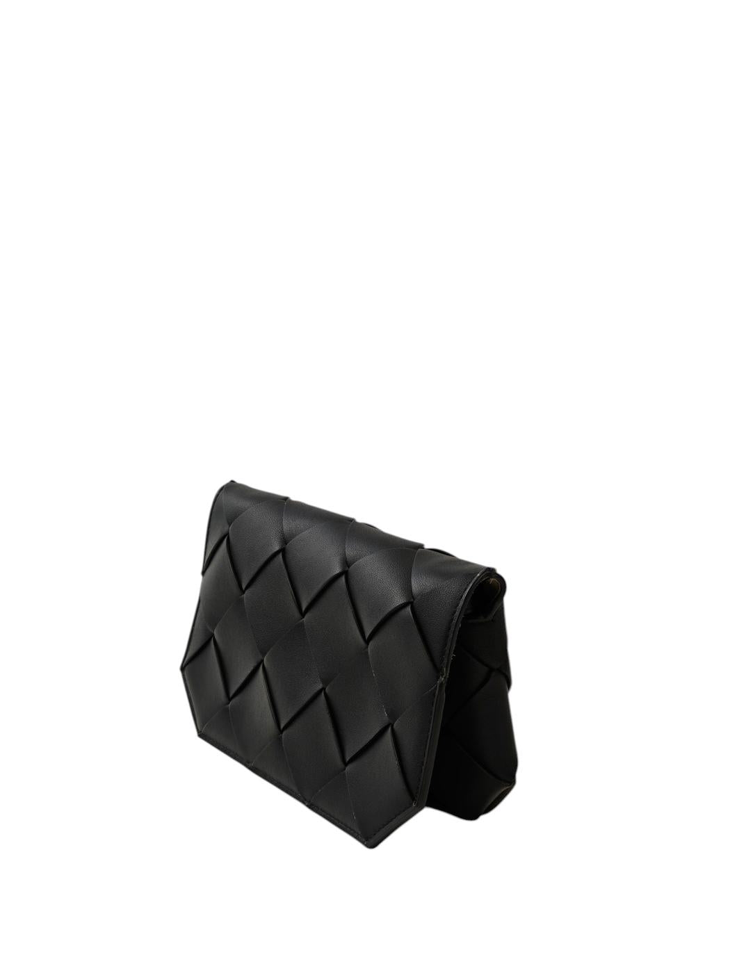 BOTTEGA VENETA カセット マキシイントレチャート ショルダーバッグ 黒 管理番号：11848