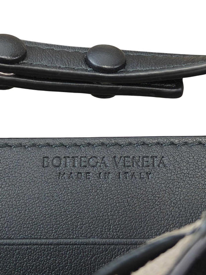 BOTTEGA VENETA カセット マキシイントレチャート ショルダーバッグ 黒 管理番号：11848