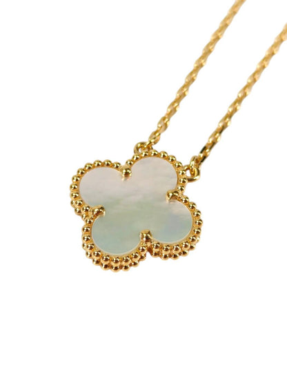 Van Cleef & Arpels 梵克雅宝 Vintage Alhambra 四叶幸运系列 贝母项链 白色 商品编号：11371