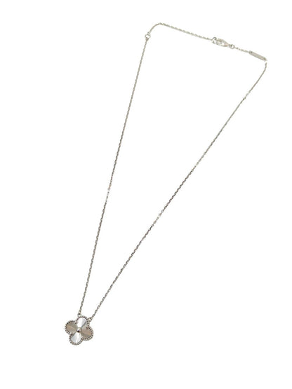 Van Cleef & Arpels Alhambra 玑镂 K18WG 42㎝ 项链 银 管理编号：11874