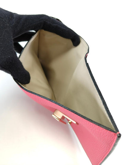 Valextra ISIDE Trifold Compact Wallet Pink Control Number: 11219