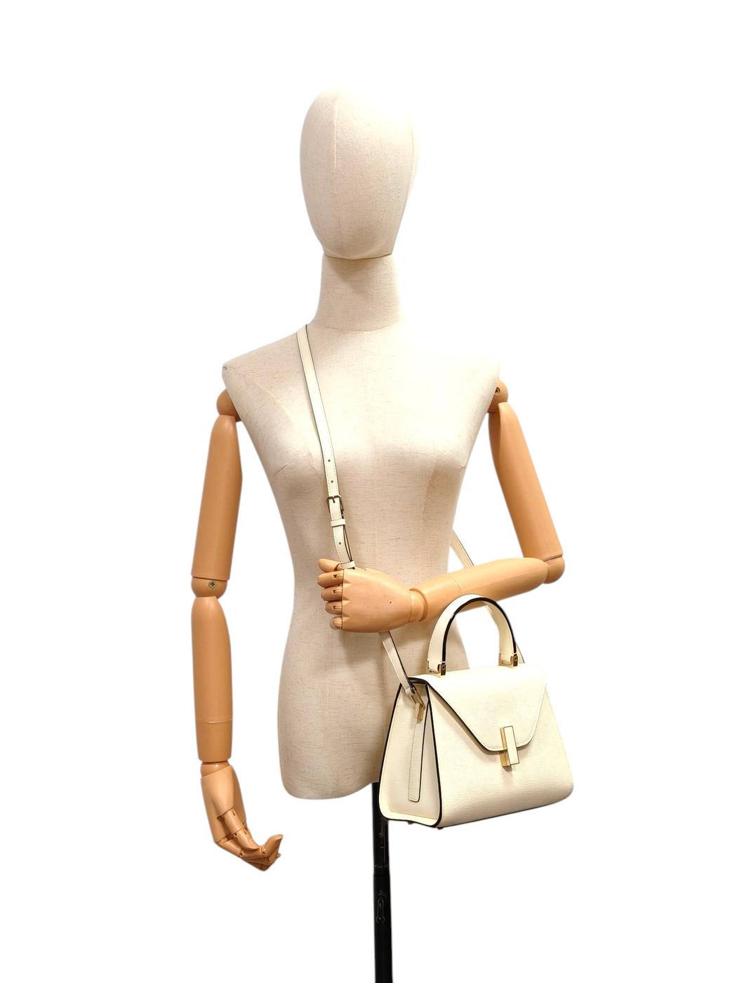 Valextra Mini Iside 2-Way Handbag with Strap White Product number: 11507