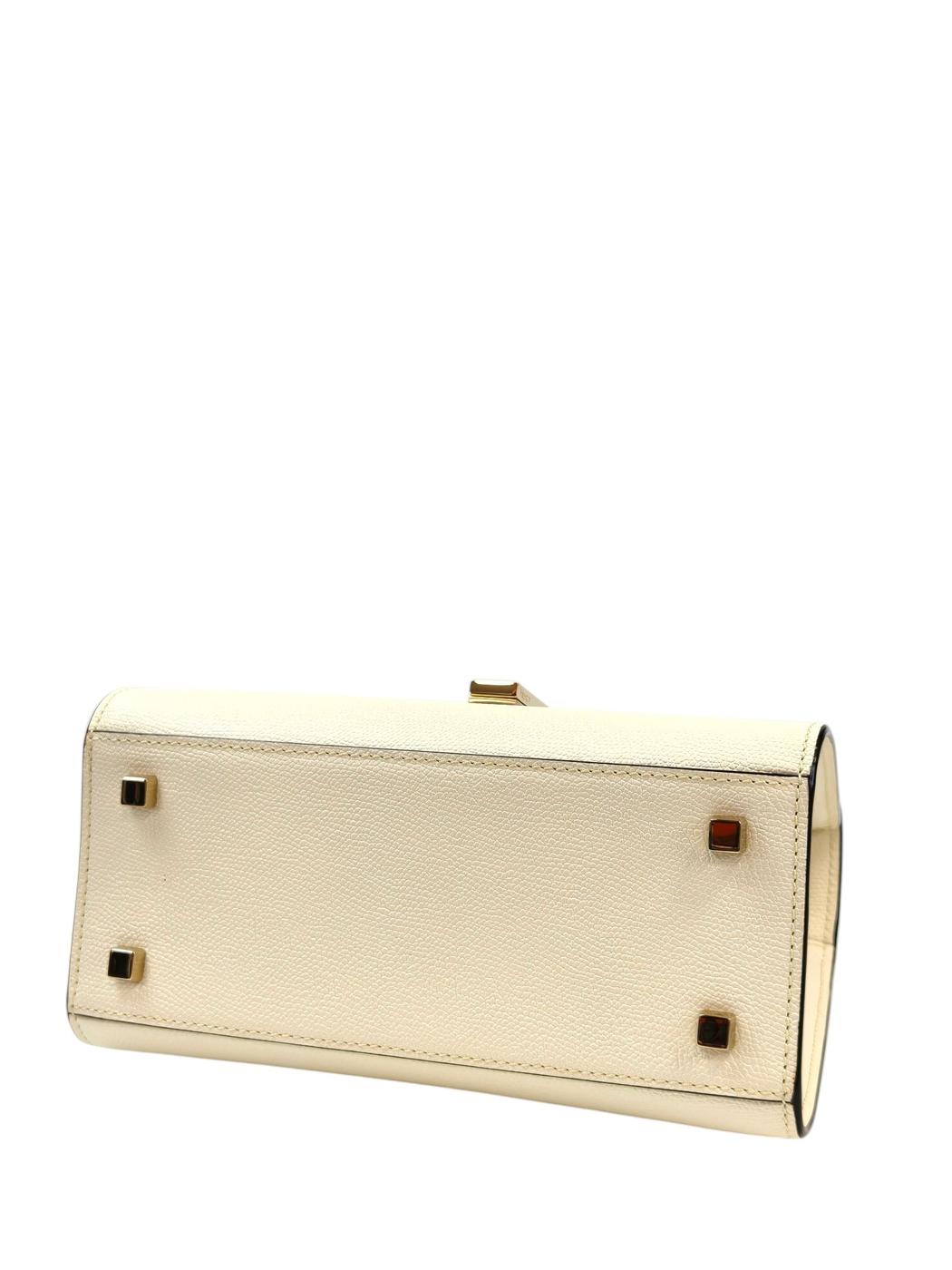 Valextra Mini Iside 2-Way Handbag with Strap White Product number: 11507