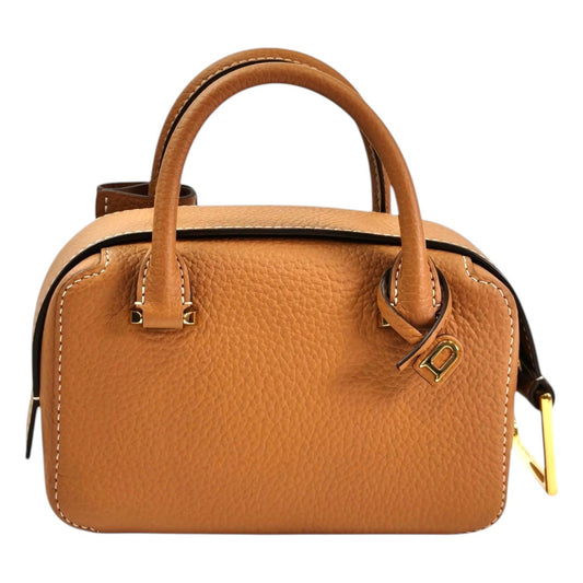 DELVAUX 德尔沃 Cool Box Nano 附肩带手提包 棕色 管理编号：11635