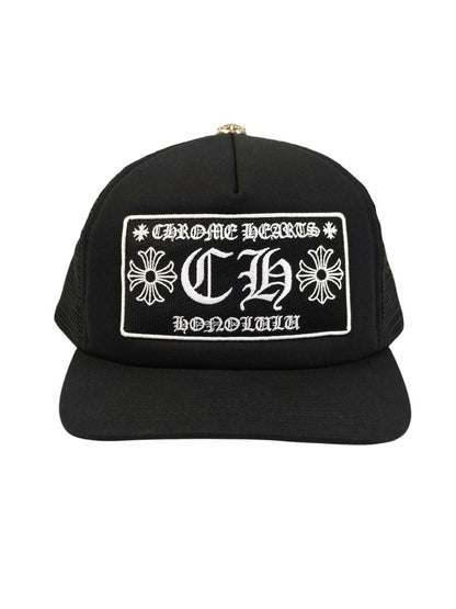 Chrome Hearts 克罗心 火奴鲁鲁限定卡车司机帽 黑色 管理编号：11593