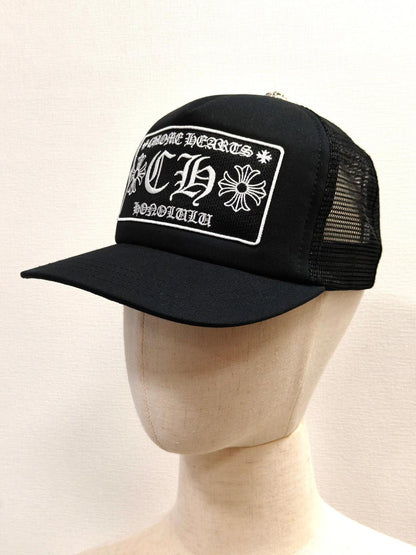 Chrome Hearts 克罗心 火奴鲁鲁限定卡车司机帽 黑色 管理编号：11593
