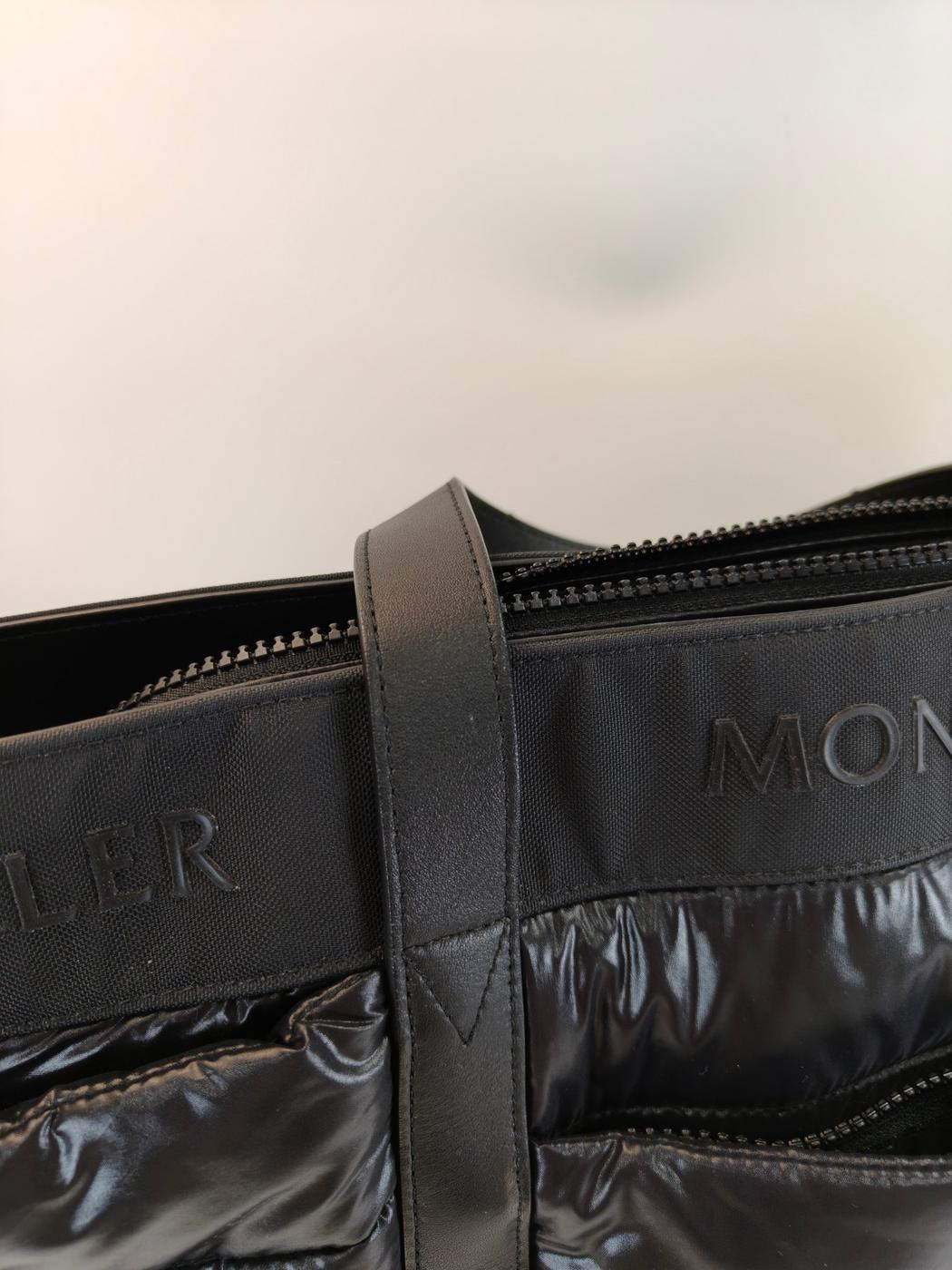 MONCLER モンクレール MOMMY BAG マザーズバッグ トートバッグ ブラック 管理番号：10786