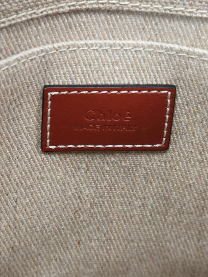 Chloe Woody Small Tote Bag Shoulder Bag 2-Way Brown Control Number: 11222